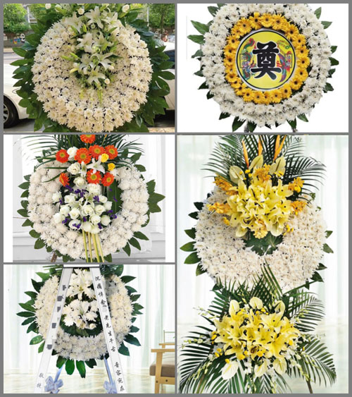广东江门市恩平市沙湖镇李边村花圈速递