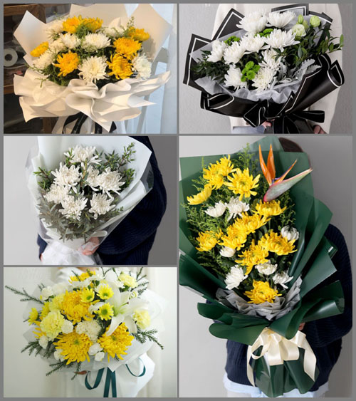 广东江门市恩平市沙湖镇李边村白事花束代送